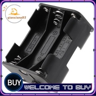 Double Side Spring 6 x 1.5 V AA Battery Holder Case Box Black