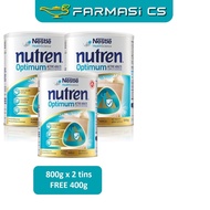 Nestle Nutren OPTIMUM Active Adults Complete Nutrition 800g x 2 Tins (TWIN) FREE 400g EXP:02/2027