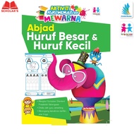 Buku Aktiviti - Abjad Huruf Besar Dan Huruf Kecil - Aktiviti Asas Menulis - Menulis Dan Mewarna - Pr