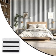 AllE quip 3D Acoustic Panels 12 x 15 x 2.2 cm, Wood Look Panels, Wall Panels in Wood Look as Sound A