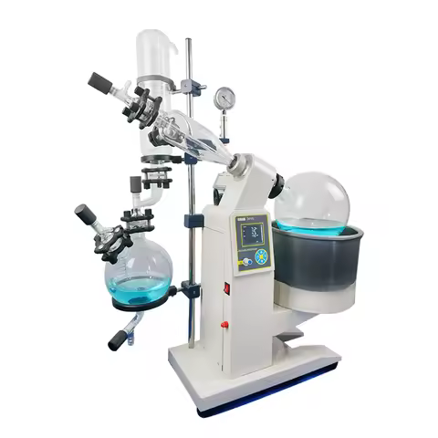 Factory Price Supplier Hemp Equipment Small Volume Rotary Evaporator,5 lt Vacuum Rotary Evaporator
