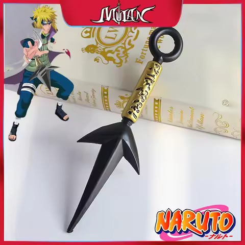24cm Naruto Cospaly Weapon Flying Thunder PU Kunai Model Namikaze Minato Weapon Sword Collectible Co
