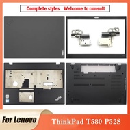 2023newNew For Lenovo Thinkpad T580 P52S Laptop LCD Back Cover Sticker Sheet IR Palmrest Cover Upper Hinges Bottom Case No Touch T580