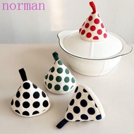 NORMAN Anti-Scalding Pot Triangle Hat, Cotton Thicker Pot Handle, Enamel Pot Insulation Cloth Cover Pot Holder Kitchen