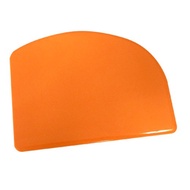 JC3707 Dual Function Plastic Dough Scraper/ Double-Function Dough Cutting Tool Orange Color Material
