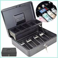 Cash Box Portable Money Secret Security Safe Money Box with Lock Metal Cash Money Saving Box