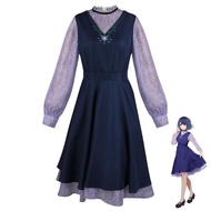 Oshino Ko Kurokawa Akane Purple Dress - Cosplay Halloween