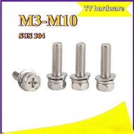 【DTY-G1】Phillips Hex Bolt/ Phillips Hexagonal Bolt W/Washer / Hexagonal Capscrew 304 Stainless Steel
