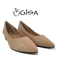 Gisa Women Comfort Slip-On Wedges Pump Shoes - Black/Almond NKGS4194