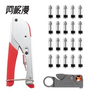Crimping Pliers Crimping Pliers F Head/Cable Ajiman Pliers 6 Tool Set Coaxial Wire Strippers RG59 Ex