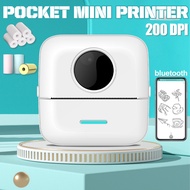 1200mAh Mini USB Portable Thermal Printer Printing Wireless BT Connect Printers 200dpi Photo Lable P