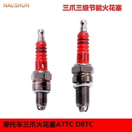 A7TC D8TC Three-Claw Spark Plug 70 90 110 125 150 175 Motorcycle Accessories Spark Plug