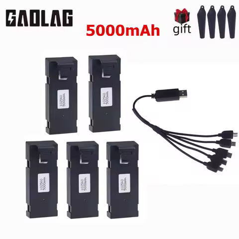 3.7V 5000Mah RC Drone Battery Accessory For E88 E88PRO E99 Ls-E525 E525 PRO Mini Uav Drone Battery S