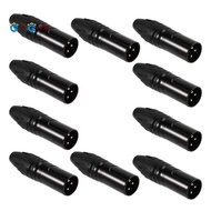 DIY Microphone XLR 3Pin Male Plug DIY Microphone 3Pin Connector XLR 3Pin Connector