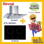 FUJIOH X RINNAI COMBO [FH-ID5120 Fujioh Induction Hob 5120 &amp;RH-992CT Rinnai Chimney Hood]