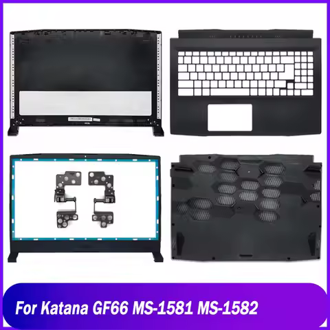 NEW Rear Lid For MSI Katana GF66 MS-1581 MS-1582 Laptop LCD Back Cover Front Bezel Hinges Palmrest U