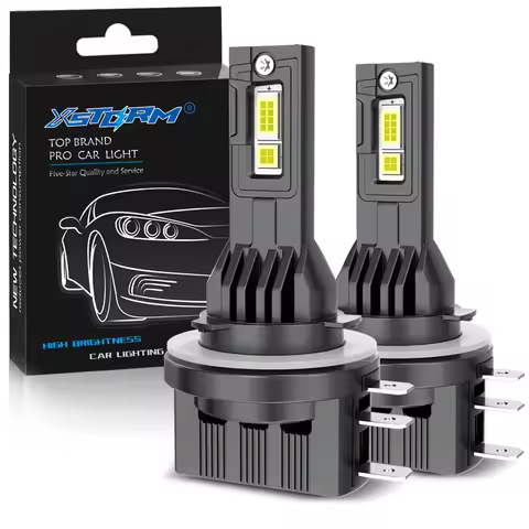 XSTORM H15 LED Headlight Bulbs H7 H4 Canbus For VW Golf 6 MK3 H15 LED High Low Beam Driving Lights D