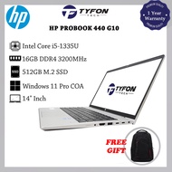 HP Probook 440 G10 i5-1335U 16GB DDR4 RAM 512GB M.2 SSD Win 11 Pro Laptop (Refurbished)