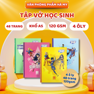 Lốc 10 Quyển Tập Vở Học Sinh Class Super DC Hồng Hà 0415 - 48 Trang (ĐL: 120gsm) Vở 4 ôly Vuông