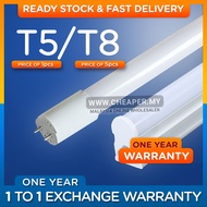 ⭐LOCAL STOCK⭐ T5 / T8 LED Tube 5W / 10W / 15W / 18W / 20W / Warm / White Daylight / 1 2 3 4 FEET