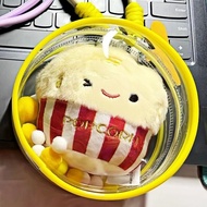Yellow Round 10cm Doll Bag 12cm Popcorn Protective Case Times Youth League Cotton Doll Outing Storag