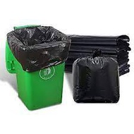 Large 60 liter black trash bag