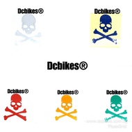 Skeleton Bicycle Escooter Sticker Decal