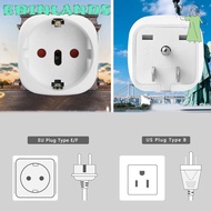 EBINLANDS EU Plug Adapter, Multi-Purpose Lightweight Outlet Adapter, Portable Compact Universal Trav