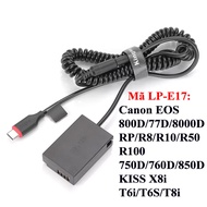 Dummy Type-C LP-E17 | Pin giả pin ảo pin dummy battery DC Coupler dummy LPE17 E17 cho CANON M3 M5 75