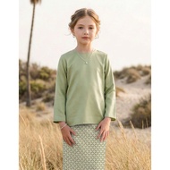 KIDS BAJU KURUNG KEDAH AYDA (SAGE GREEN)