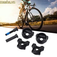Bike Seat Tube Clamp, Aluminum Alloy with Install Screws Bicycle Seat Post Clamp, Durable Black 7 X 