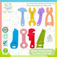 Yoji Baby Silicone Teething Toy Construction Tools Teether Soother Soothing Toy for Baby 3 months+