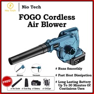 NioTech FOGO Cordless Electric Blower Vacuum Variable Speed Blower/Vacuum Power Boost Blower Leaf Wi