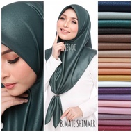 Borong tudung Bawal matte shimmer