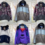 Retro Harajuku Street American Tooling Half Zipper Jacket F51