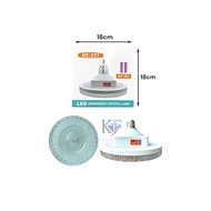 Lampu LED Emergency Crystal HT-777 AC/DC Rechargeable Light Home Lighting