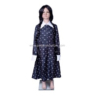 READY STOCK Cosplay  Wednesday The Addams Family Scary Horror Movie Character Story Book Character H
