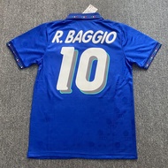 Genuine imported 2025 94 World Cup Italy Home And Away Jersey Fans Version 10 Baggio Uniform