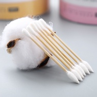 MKdouble-headed cotton swab bamboo cotton swab wooden stick disposable bud cotton nose ear cleaning 