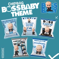 chip bag chip bag tema BOSSBABY bag birthday goodies happy birthday BOSSBABY