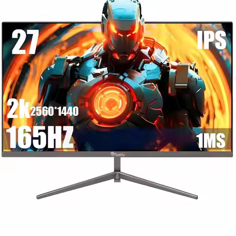 Tiansu 27 Inch FHD 2560*1440P 165Hz IPS LED PC Gaming Monitor, 100%sRGB 1MS HDR400 HDMI/Gaming Compu