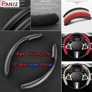 Car Steering Wheel Cover black suede leather For Trumpchi GS8 GA4 GA6 GA8 GA3 GA5 GS3 GS4 GS8 M6 M8 
