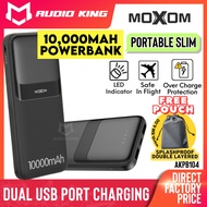 MOXOM Portable Slim Powerbank 10000mAh Quick Charge PD Power 2.4A Pawer Bank Flight Approved AKPB104