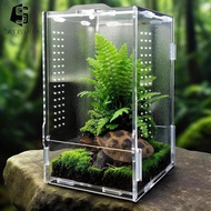 [Serenable] Reptile Feeding Box Enclosure Box Professional Portable Clear Container Habitat Cage