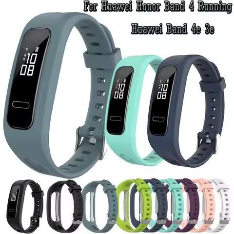 Silicone Wrist Strap For original Huawei Honor Band 4 Running / For Huawei Band 4e 3e Smart watch Wr