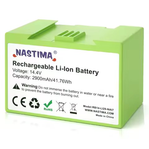 I7 14.4V 2900mAh i7 Battery Replacement for iRobot Roomba e and i Series i7+ e5 7150 7550 i3 3150 i3