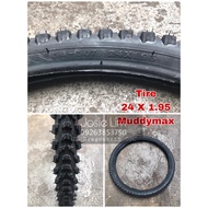 Tire Gulong 24 X 1.95 [MUDDY MAX] Bike Tire Gulong Exterior Gulong Interior Set