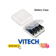 ViTechn AAA Battery Case AA 16850 Case Plastic Casing Cover Box Safe Storage Container Holder Hard B