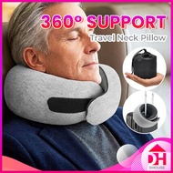 Neck Support Pillow U-Shaped Memory Foam 360° Airplane Car Nap Cushion Head Rest Bantal Leher 护颈枕