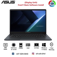 ASUS ExpertBook B1 B1403CVA-S62253W 14"FHD Laptop i3-1315U 4GB 256GB SSD Intel W11 (Display Unit)